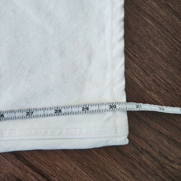 ALEX MILL Alek Relaxed Wide Leg Jeans 31 Sea Salt White Classic Minimalist Denim - Picture 9 of 9